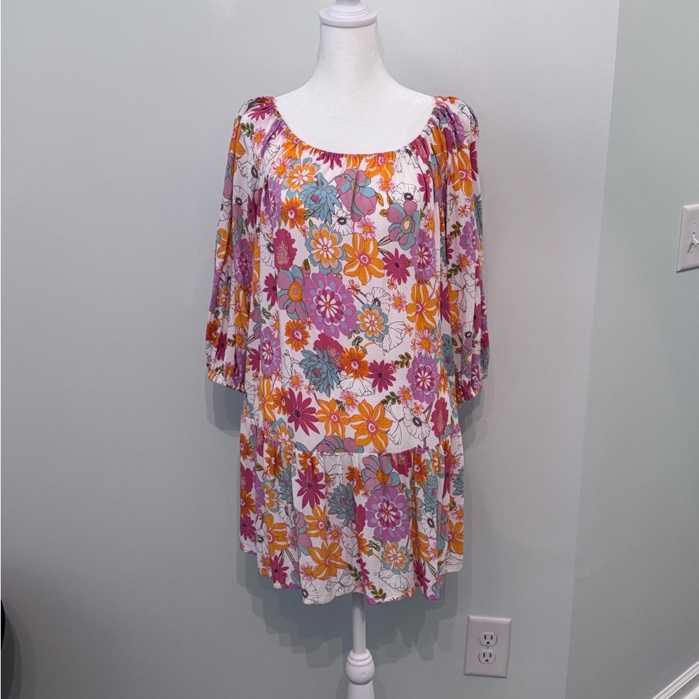 Cynthia Rowley Multicolor Floral Tunic